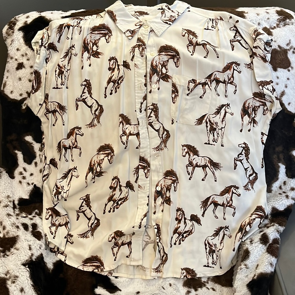 Cotton & Rye Horses Shirt